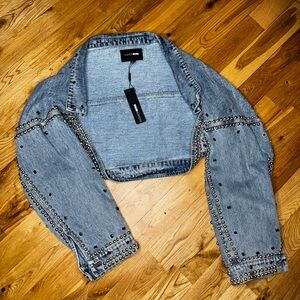 Fashion Nova Studded Denim Jacket 💎🔥